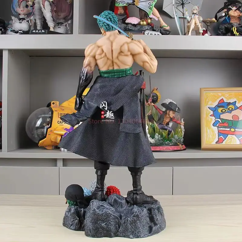 Новая 50 см цельная подставка поза Ророноа Зоро аниме фигурки героев модель