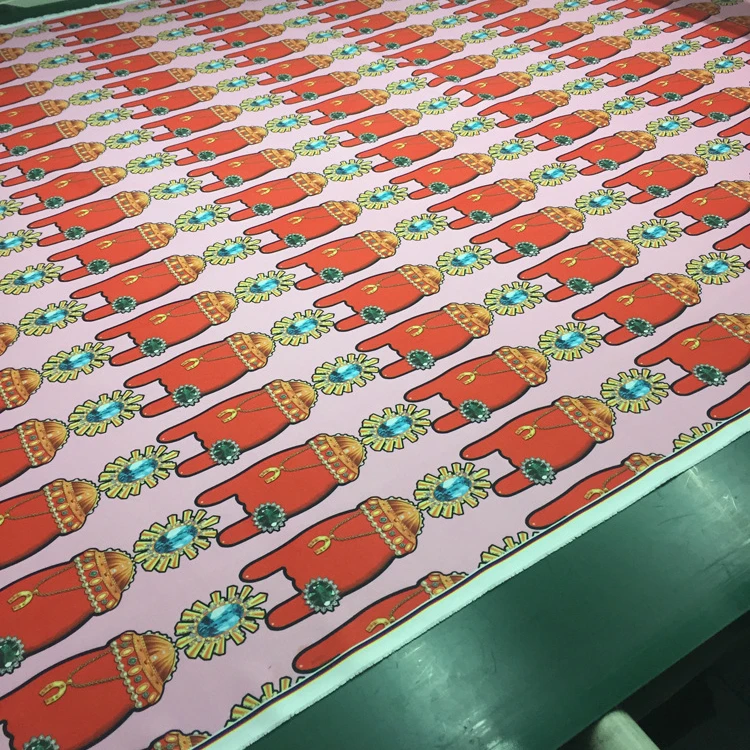 Итальянская полиэфирная ткань с принтом модный дизайн для детей рубашка платье