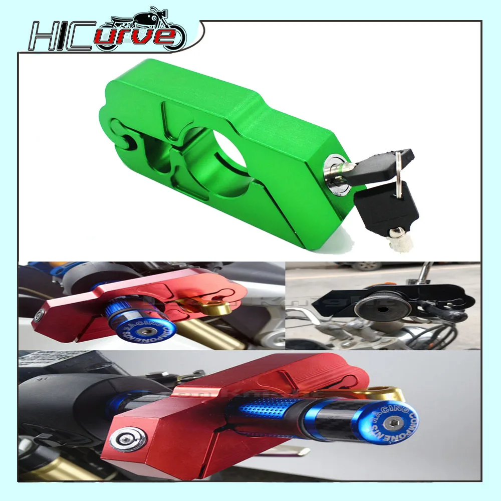 

For KAWASAKI Z900RS ER6N ER6F NINJA 400 Handlebar Lock ATV Brake Clutch Security Safety Theft Protection Lock