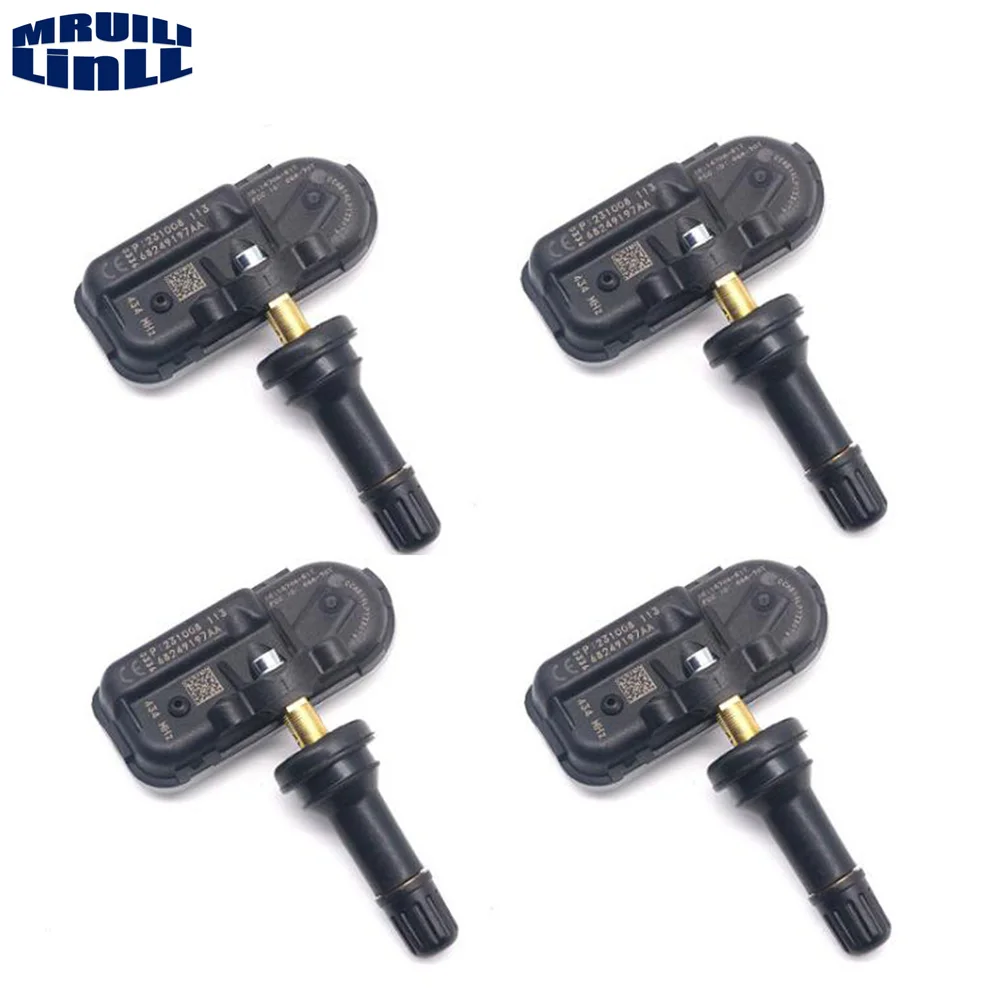

4pcs NEW Tire Pressure Sensor OEM 68249197AA For Dodge Ram 2013-2020 For Jeep Cherokee For Ram 1500