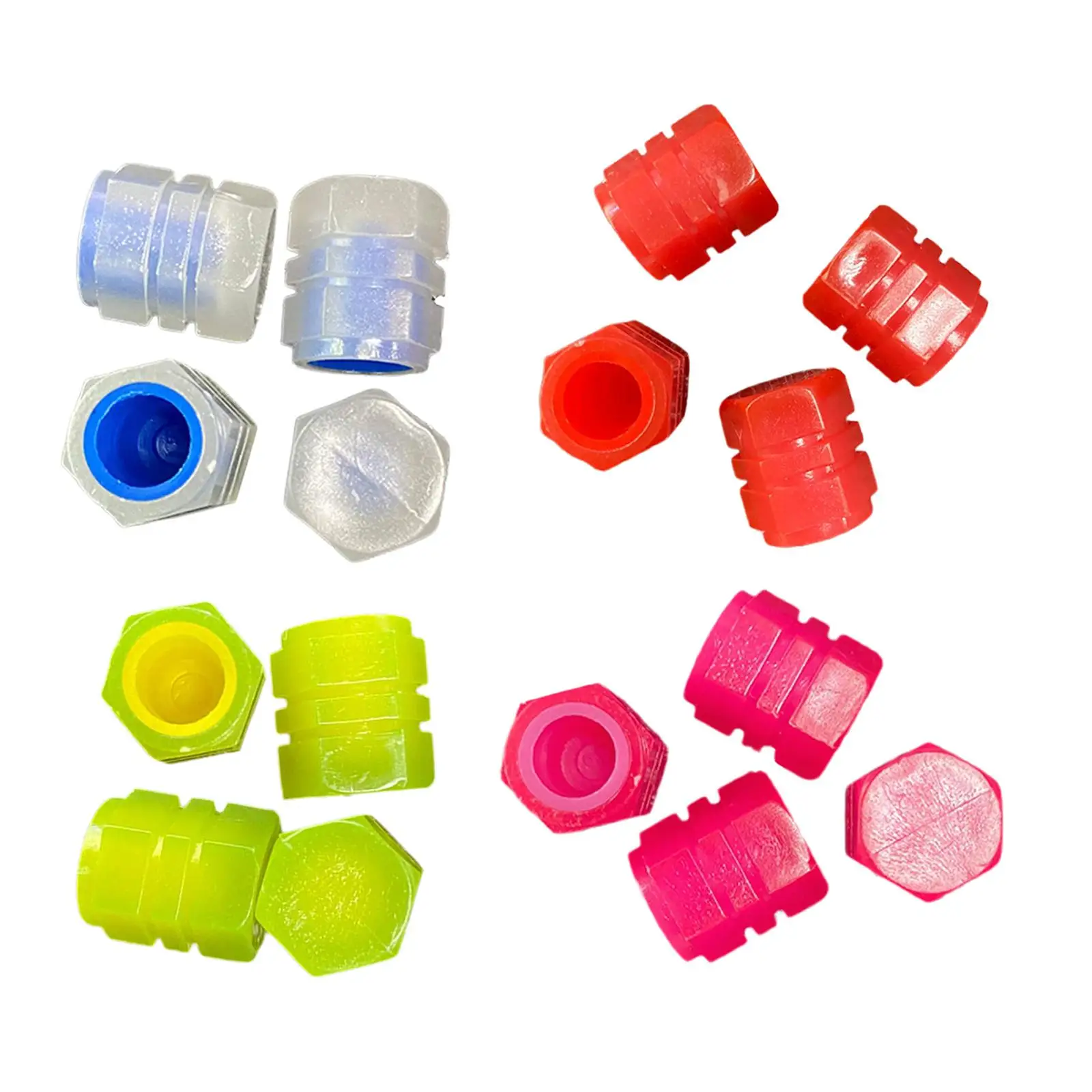 

4 шт пылезащитные колпачки, светящиеся фотообои для велосипедов, грузовиков