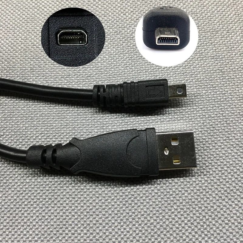 10 шт. 8-контактный USB-кабель для передачи данных зарядка камеры Nikon Olympus Pentax Sony Panasonic
