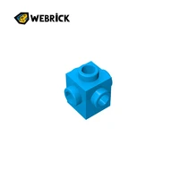 webrick small building blocks parts 1 pcs brick 1x1 w 4 knobs 4733 compatible parts moc diy educational classic kids gift toys