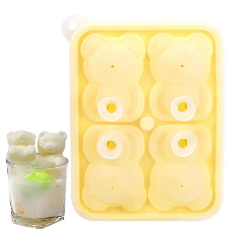 Bear Ice Cube Tray Bear Ice Cube Mold Ice Cube Trays Mold To Make Diy Drink Ice Coffee Juice Cocktail. Bear Silicone Soap Candle