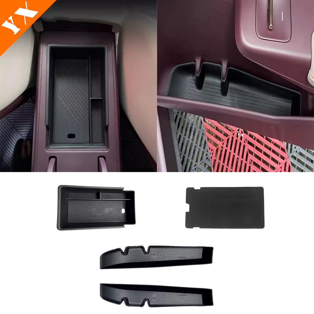 

For GEELY Zeekr X 2023-2024 Abs Plastic Car Central Console Storage Box Car Front Door Armrest Storage Box Accessories
