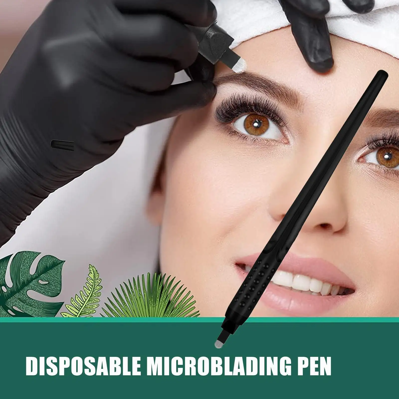 

Disposable Makeup Tattoo Pen 0.15mm 18U Semi-Permanent Makeup Eyebrow Tattoo Microblading Pens Pins Needles Embroidery Blades