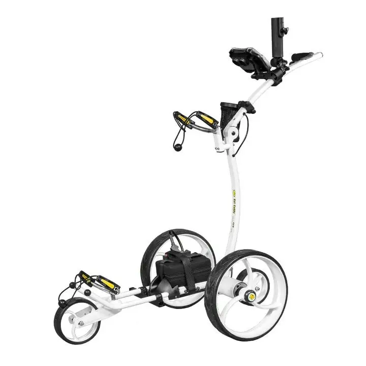 Motor golf trolley lithium battery electric golf cart 3 wheel caddy with ce certificate
