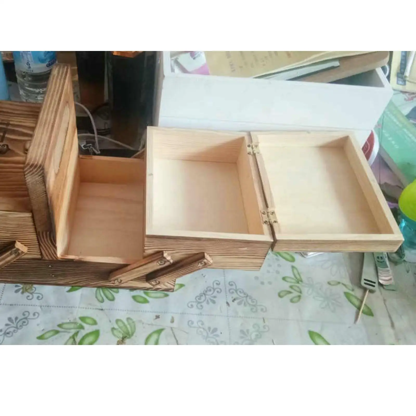 

Складная коробка для шитья, иглы, ножницы для шитья
