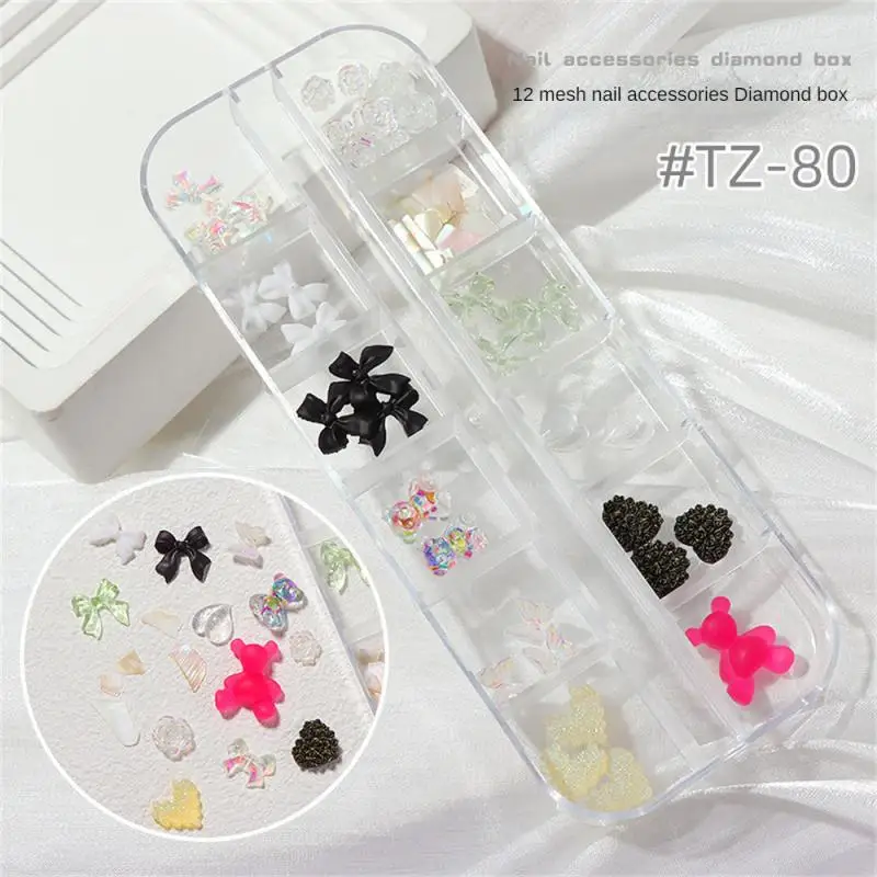 

Nail Accessories Not Easily Broken Resin Little Bear Jewelry Manicure Nail Accessories Aurora Color Rhinestones Lasting Metal