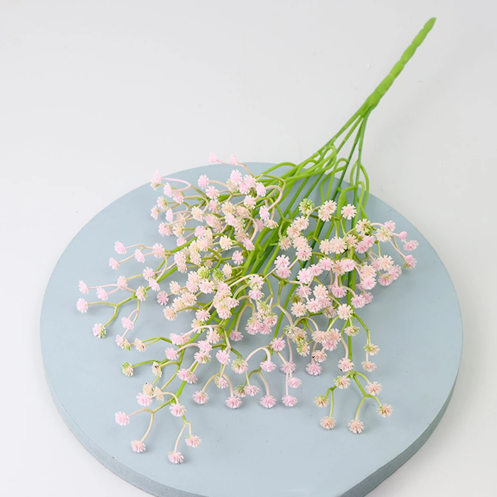 

Artificial Gypsophila Bouquet Plastic Fake Silk Flowers DIY Home Table Ornament Bridal Wedding Party Decoration