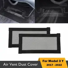 For Tesla 2021 2022 Model 3 Y 2017 2018 2019 2020 Car Air Vent Anti-blocking Dust Cover Under Seat Air Conditioning Outlet Cover