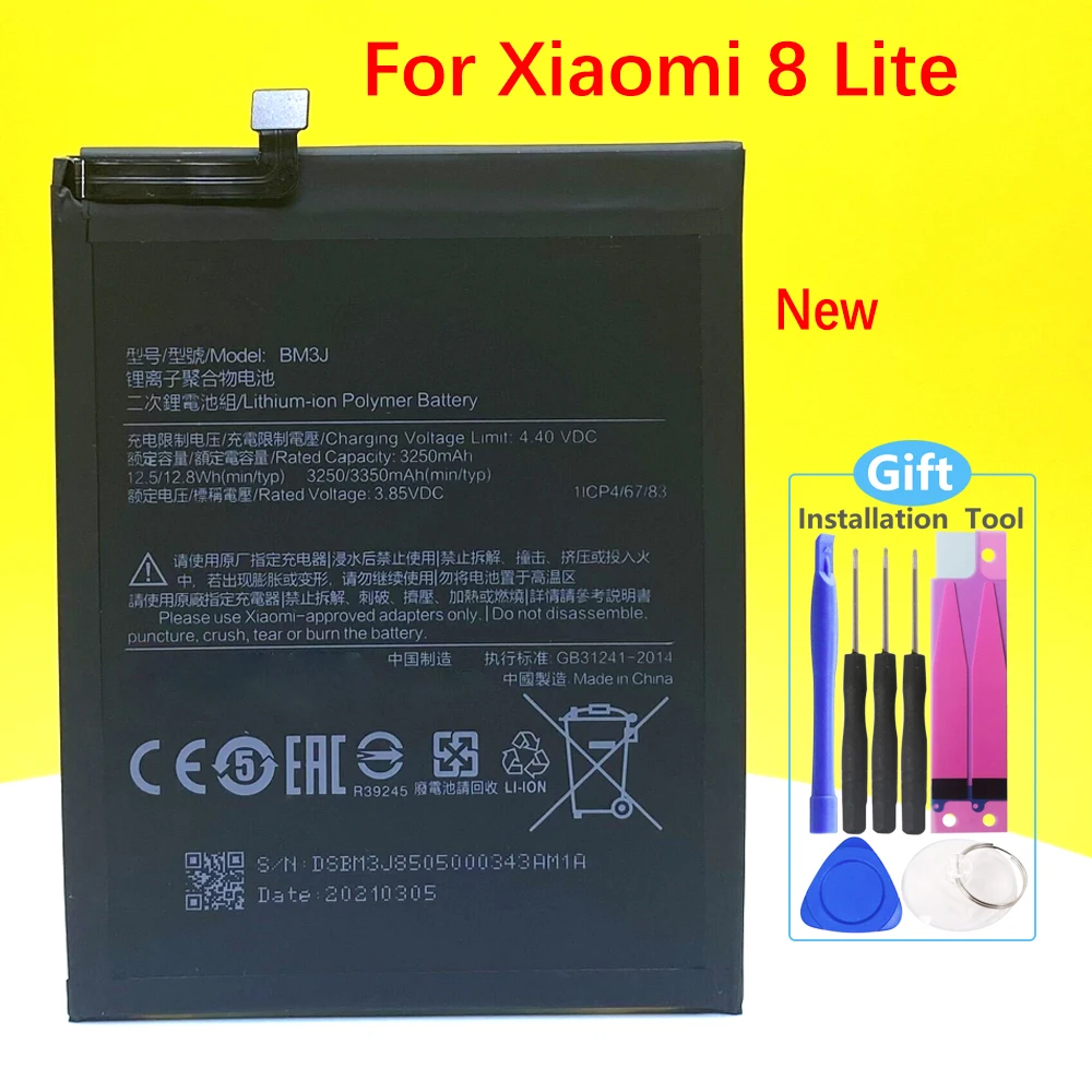 

NEW BM3J Battery For Xiaomi MI8 8 Lite Smartphone/Smart Mobile phone +Tracking Number