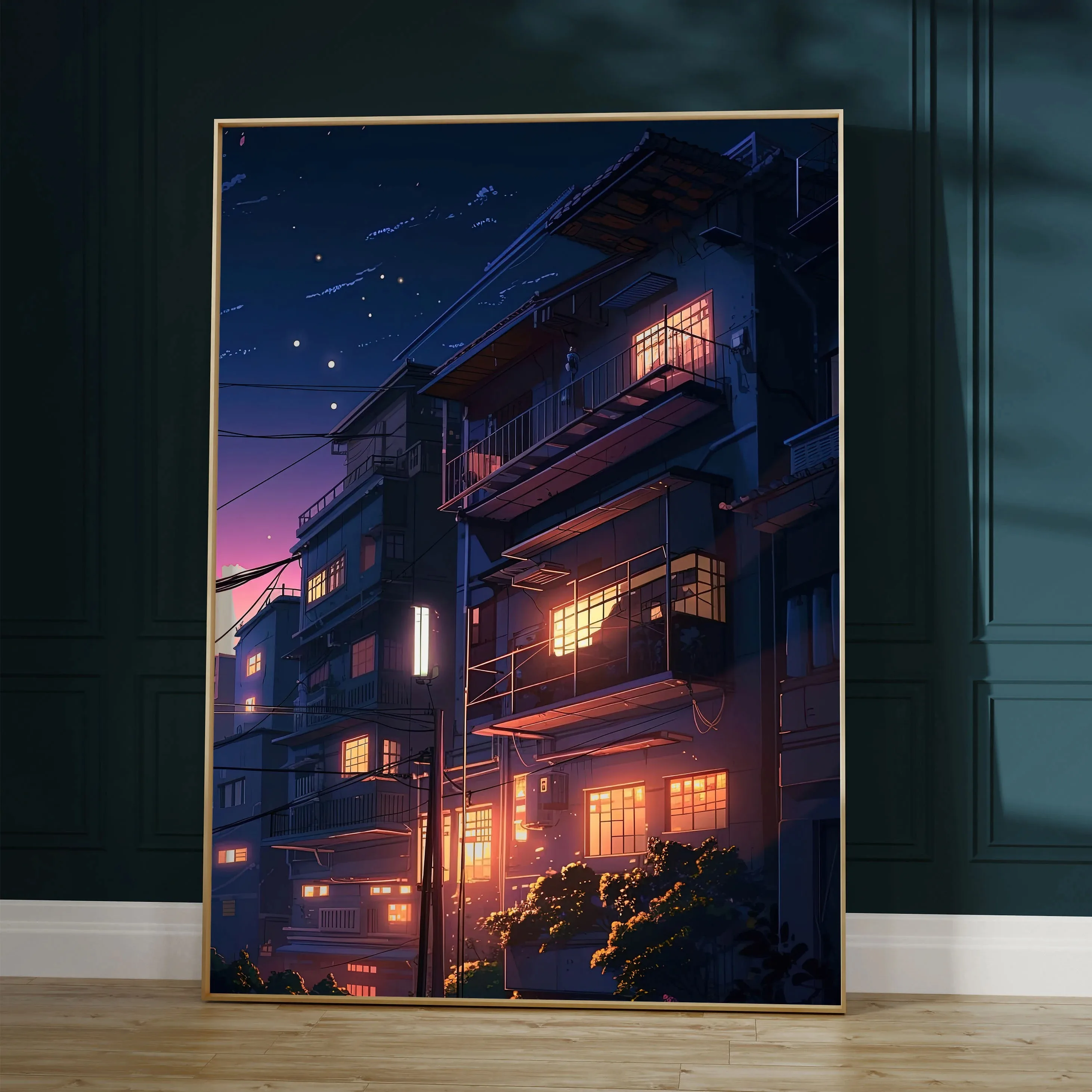 

Абстрактная картина на холсте "Городской пейзаж Токио"