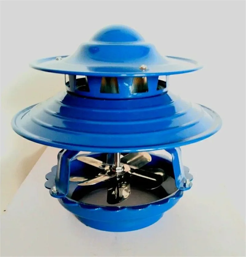 

100W Chimney Fan High Power Thickened Cast Iron Base Induced Draft Fan 8 Blades Motor Dustproof Durable Chimney Fan