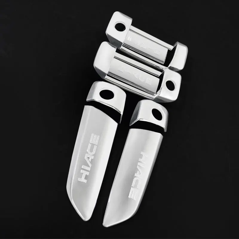 

ABS крышка ручки двери для Противотуманные фары для Toyota Hiace Commuter 2005 2006 2007 2008 2009 2010 2011 2012-2018 хром черный автомобильные аксессуары