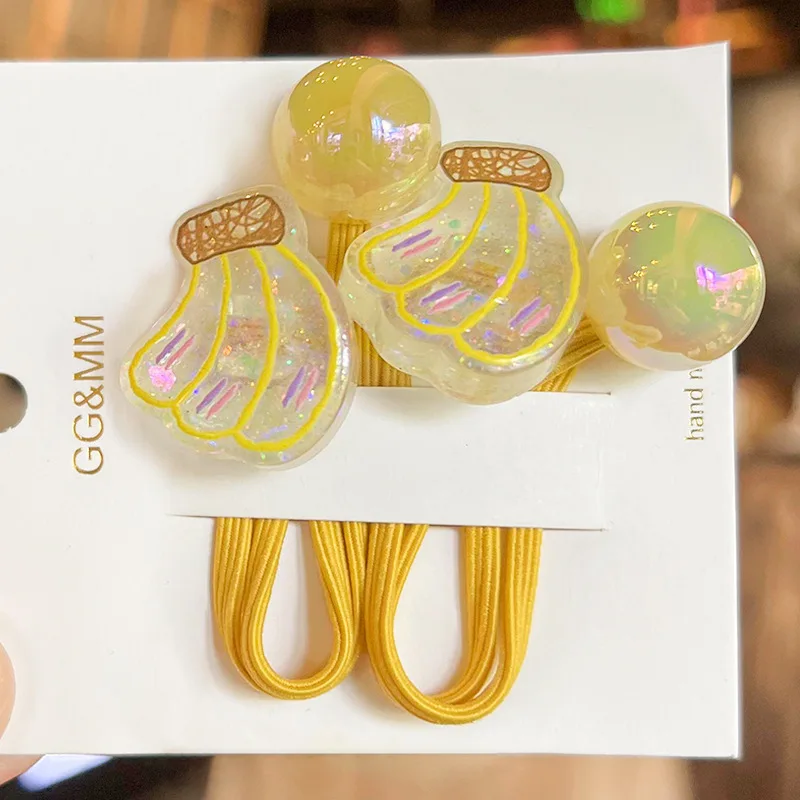 2 шт. Детские эластичные повязки для волос в виде клубники