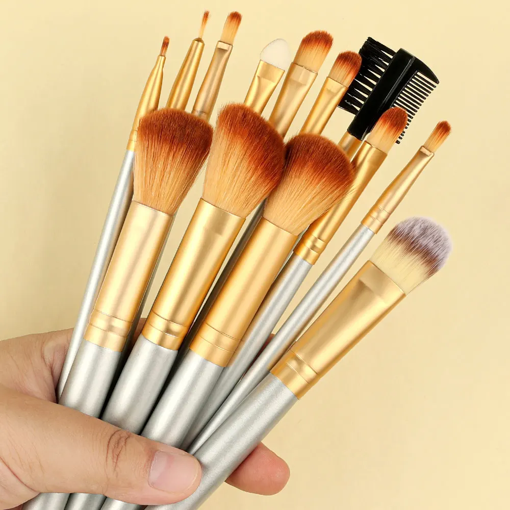 13Pcs Makeup Brushes Set Cosmetics Foundation Blush Kit Powder Eyeshadow Tool Kabuki Blending Make Up Pinceles De Maquillaje