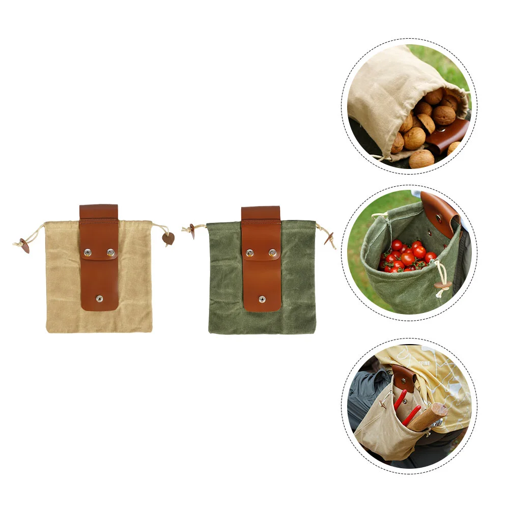 

2pcs Fruit Picking Bags Outdoor Waterproof Vegetable Fruit Picking Bags