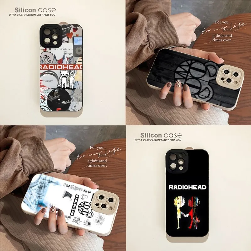 

Radiohead Fitter Happier Phone Case For IPhone 14 13 11 12 Pro Max Mini X XR XS 7 8 Plus Hitomi Mobile Couple Cover