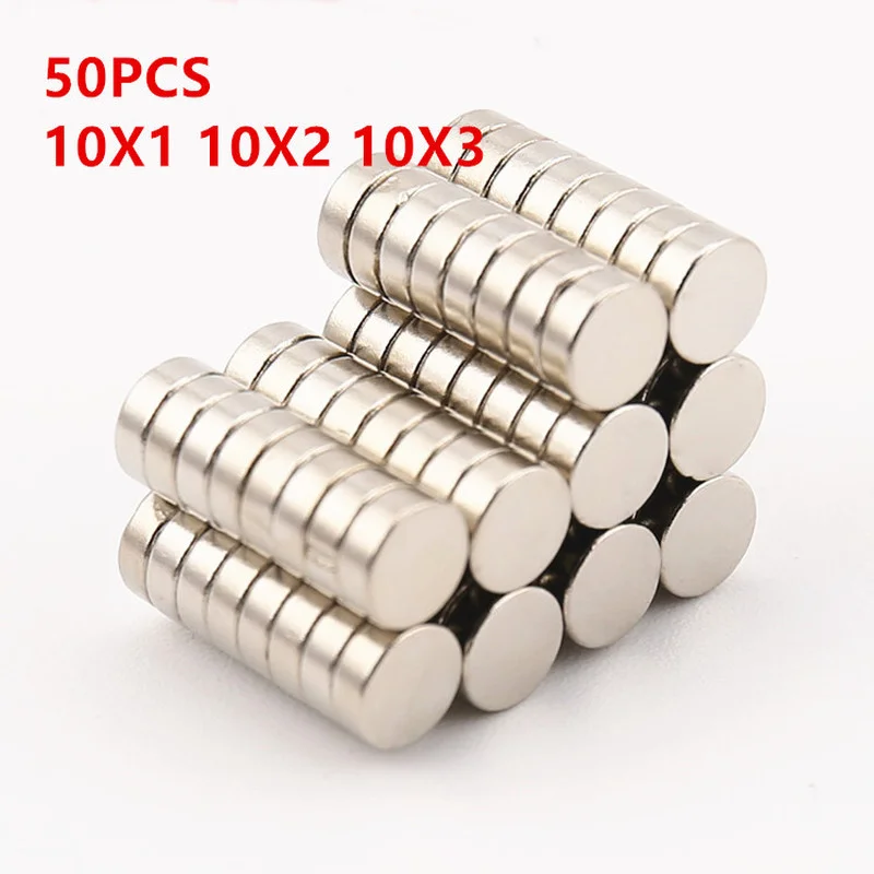 

10 20 50PCS 10x1 10x2 10x3mm Round Magnet Powerful Magnet Rare Earth Neodymium Magnet