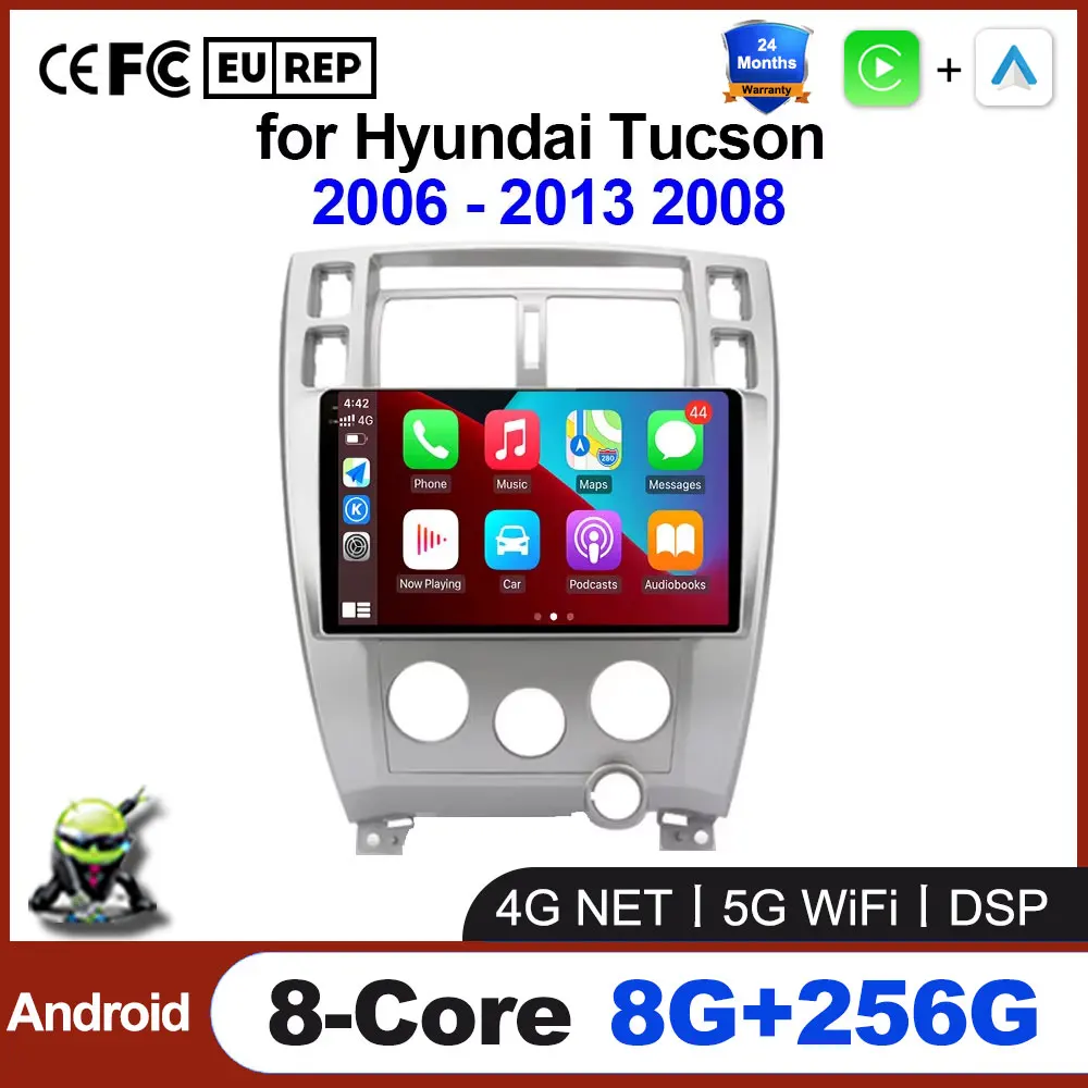 Автомобильный радиоприемник на Android DSP для Hyundai Sonata EF 2001-2012 GPS-навигация