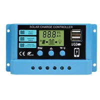 3 in 1 30a solar charge controller for lead acid batterylithium batterydual usb solar panel battery intelligent lcd regulator