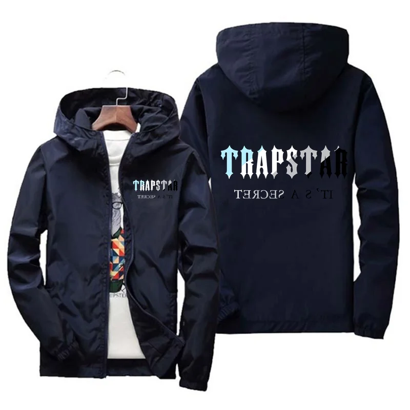 

2022 Hot Sale TRAPSTAR New Hoodie Men Logo Print Casual Long Sleeve Hoodie Sweatshirt Men Zip Jacket Men 7XL