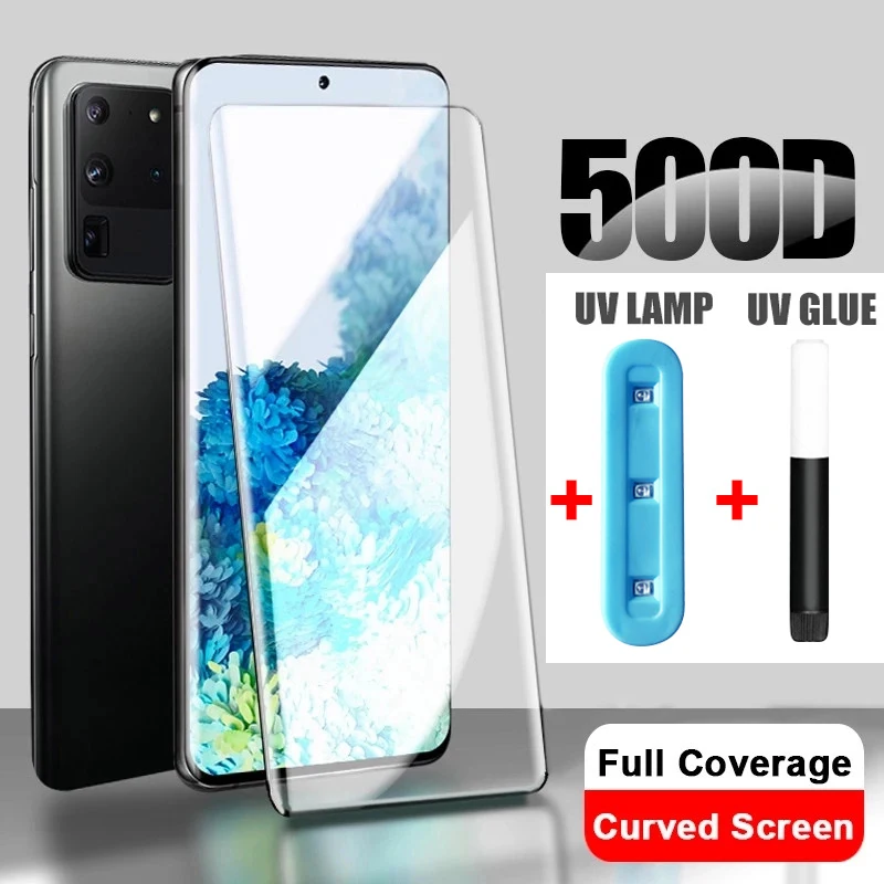 

For Google 8 Pro Tempered Glass Pixel 8 7 6 Pro Screen Protector Pixel 7Pro 6Pro 5A 6A UV Nano Liquid Full Glue Protective Film