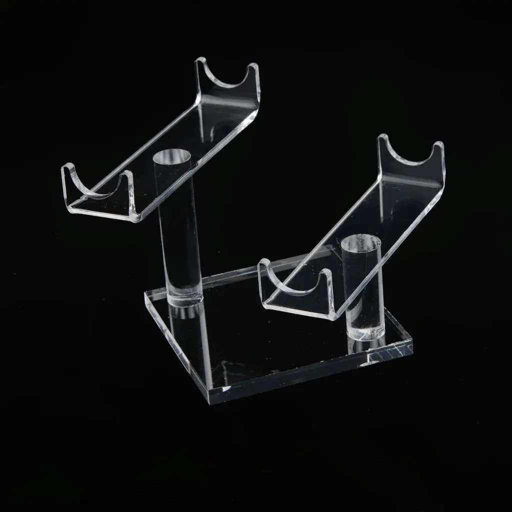 Cosmetic Makeup Brush Holder Stand Tools 2pcs Brush Foundation Shelf