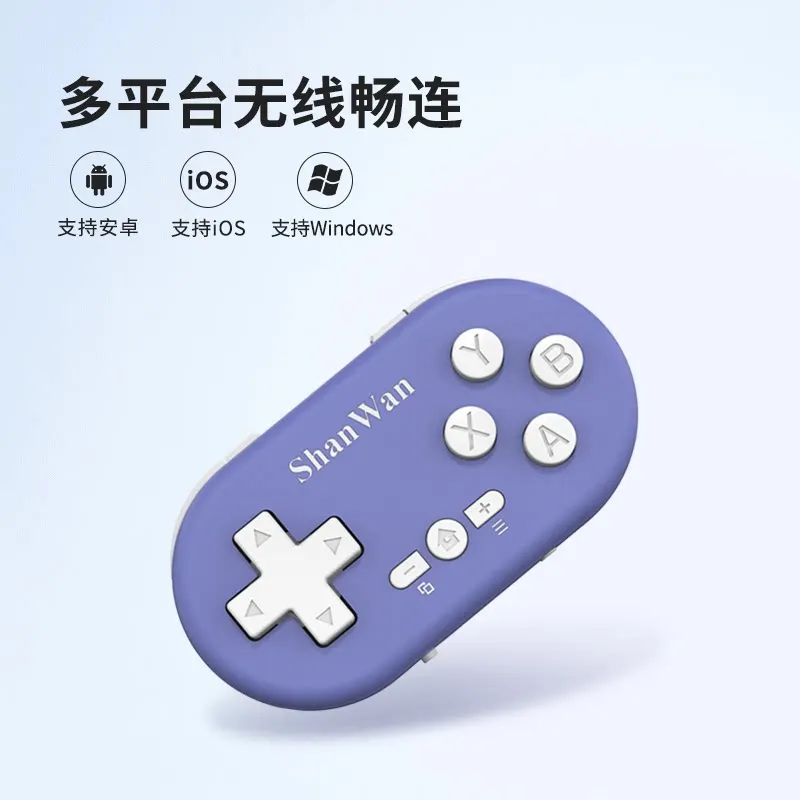 Фото Беспроводной мини-геймпад ShanWan Q36 Bluetooth: компактный портативный контроллер для кроссплатформенных игр на Android и iOS №4