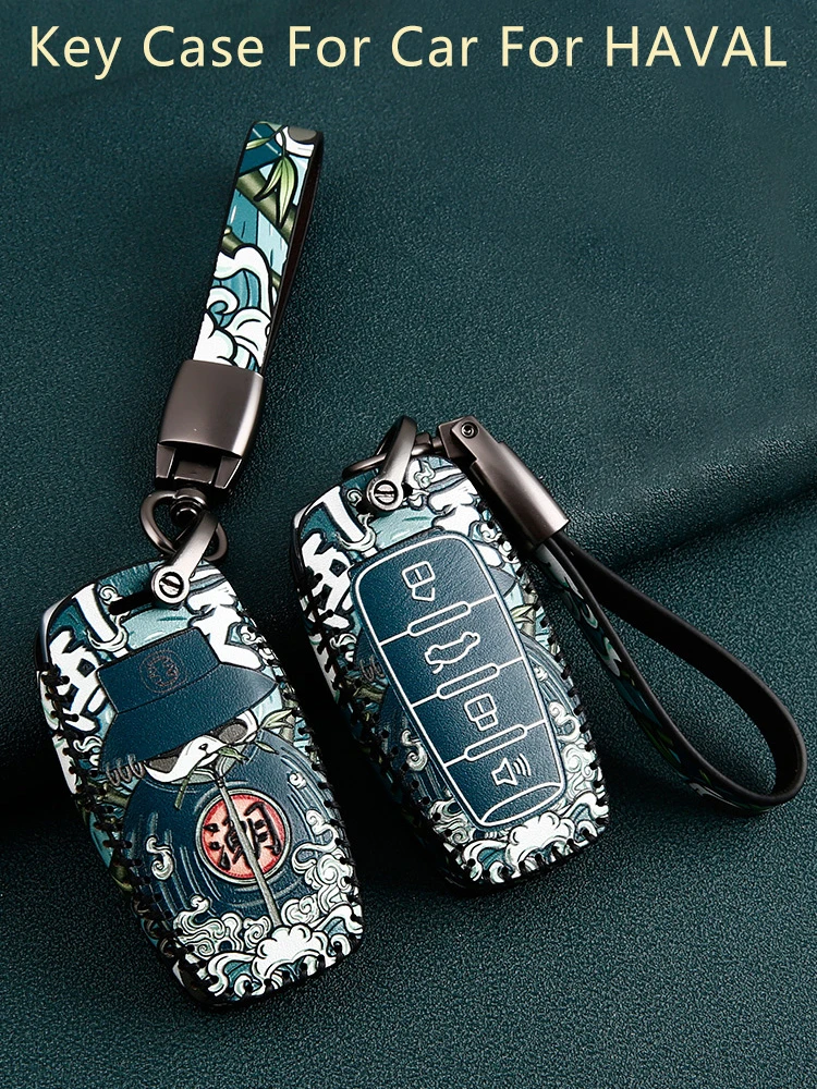 

Car Key Case for Great Wall HAVAL Hover H1 H2 H4 H6 H7 H8 H9 GMW 2015 C50 F5 F7 F7X H2S Cover Chain Auto Accessories
