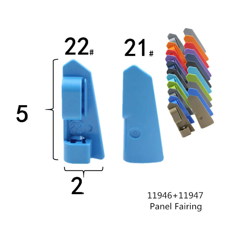 

1 Pair Buildings Blocks 11946+11947 Panel Fairing #22 Very Small Smooth, Side A And B Bulk Modular GBC Technical MOC Set
