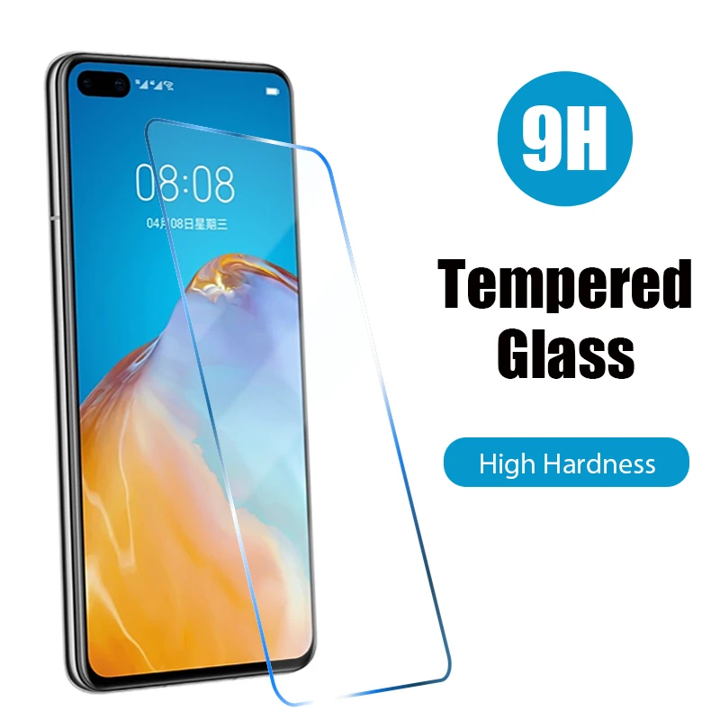 Стеклянная защитная пленка 9H для Huawei P30 Lite P40 P20 Pro HD прозрачные защитные пленки Nova