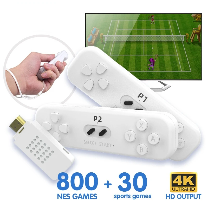 Interactive Somatosensory Wireless Game Console Classic Mini HD Home Doubles Game Console Y2 Fit TV Game Console