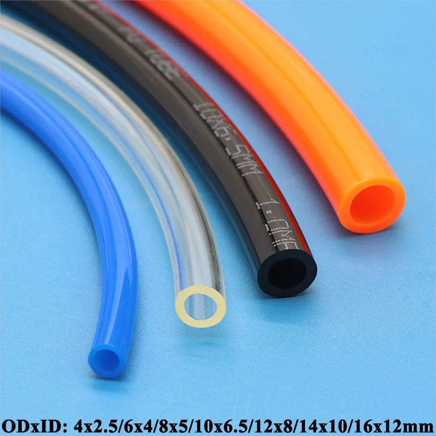 

2/5/10M 4mm 6mm 8mm 10mm 12mm 14mm Air Hose Pneumatic Tube Pipe PU Hoses For Compressor Polyurethane Tubing 8x5mm 6x4 PNEUMATiC