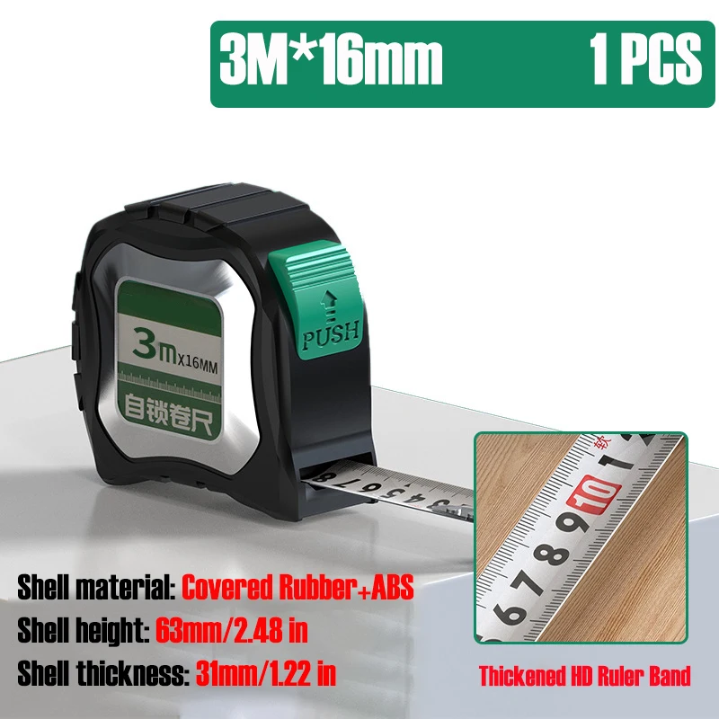 

Измерительная утолщенная Метрическая лента, высокоточная стальная лента, швейная линейка, измеритель высоты тела, строительные измерительные инструменты