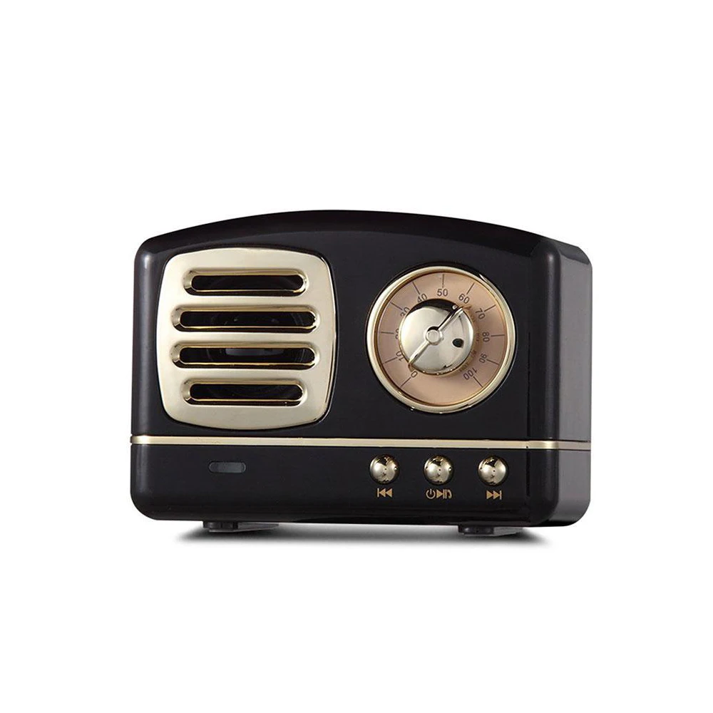 

Bluetooth V4.1 мини беспроводной Hifi сабвуфер в стиле ретро, диафрагма, динамик, звуковая система для домашнего кинотеатра, симпатичный динамик ...