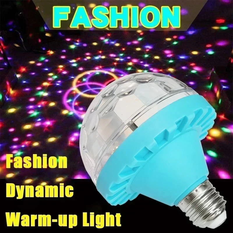 

Вращающийся мини-шар E27, волшебное освещение, RGB проекционная лампа, лампа для дискотеки, освещение для сцены
