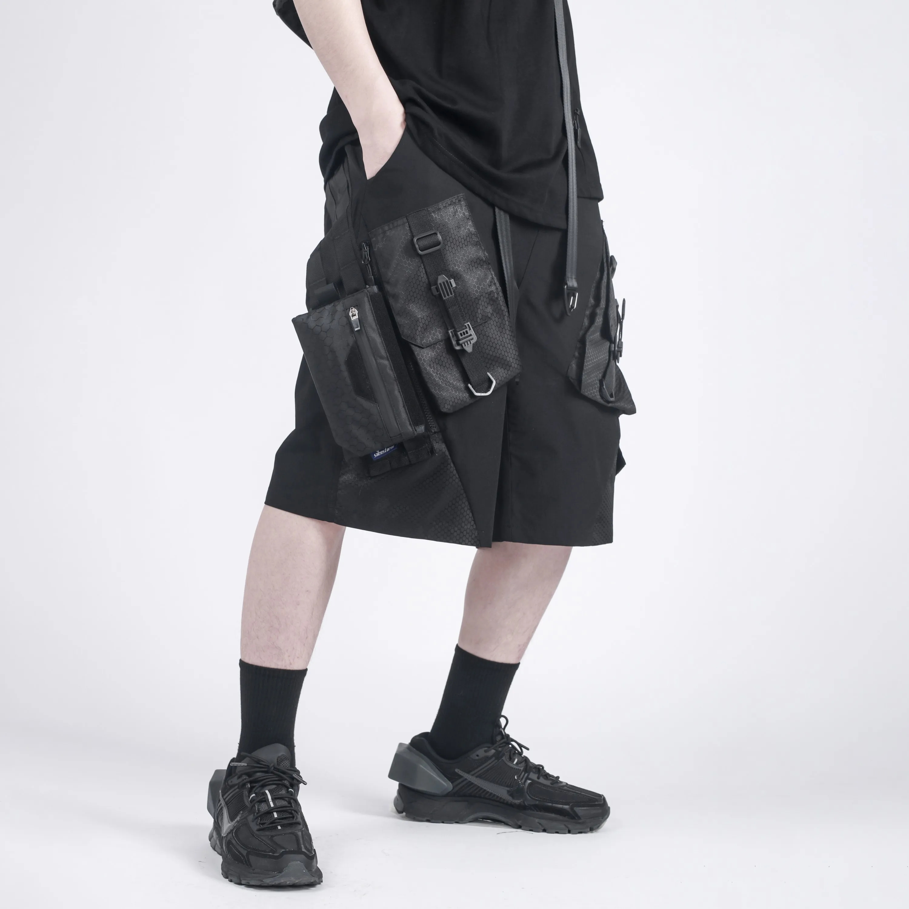 SILENSTORM 21SS Tactical Shorts Double Side Molle Pockets Techwear Ninjawear Darkwear Streetwear Futuristic cyberpunk