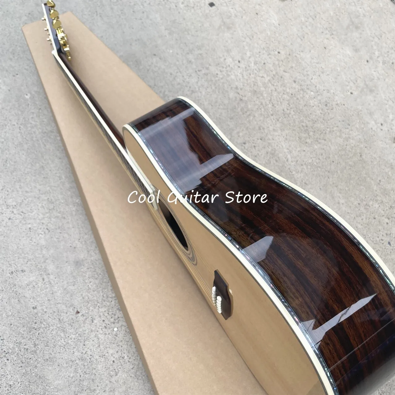 41-дюймовый D-образный ствол серии D45 секция из цельного дерева акустическая