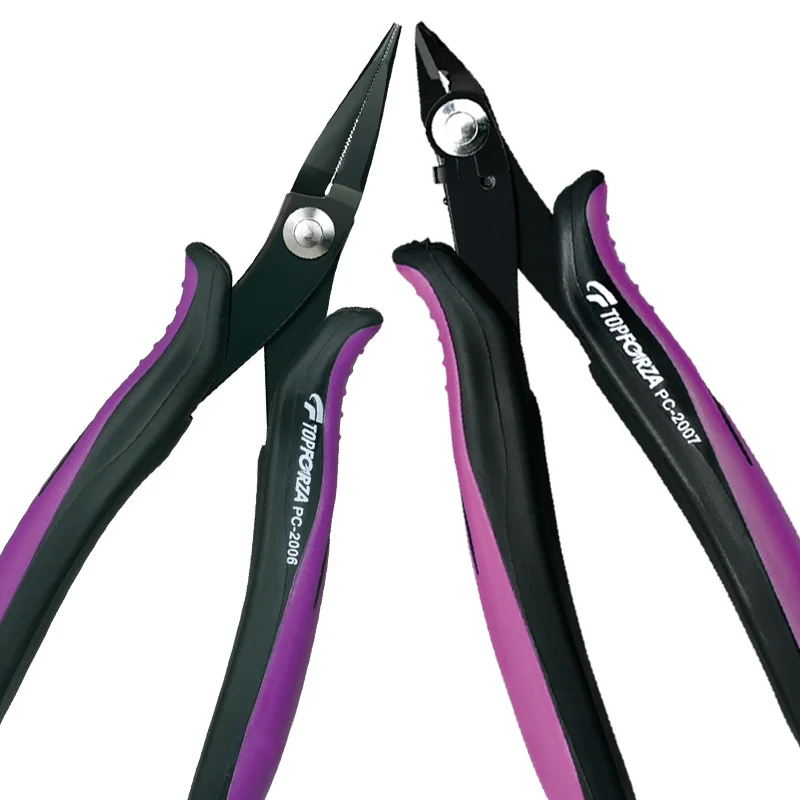 

2pc Diagonal Long Nose Pliers Set Pliers Wire Cutters DIY Electronic Wishful Clamp Side Cutting Clamping Nippers Wire Cutter