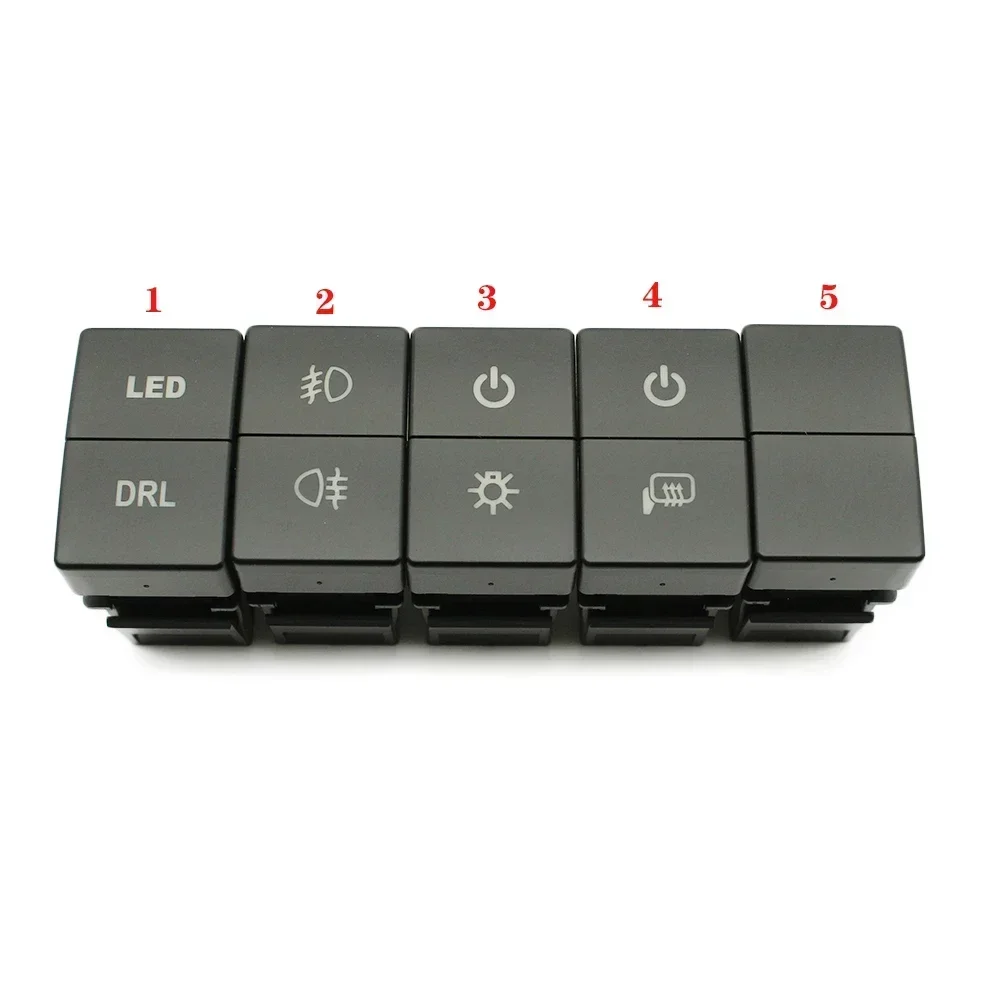 

Автомобильный синий светодиодный двойной переключатель DRL светодиодный выключатель питания для зеркала заднего вида нагревательный переключатель для Honda fit