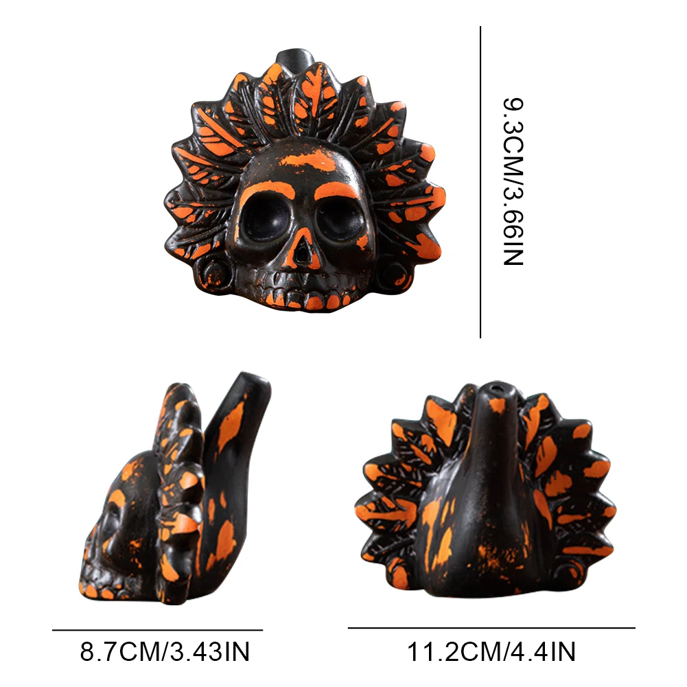 Аутентичный ацтекский свисток громкий жуткий страшный смерти реалистичный