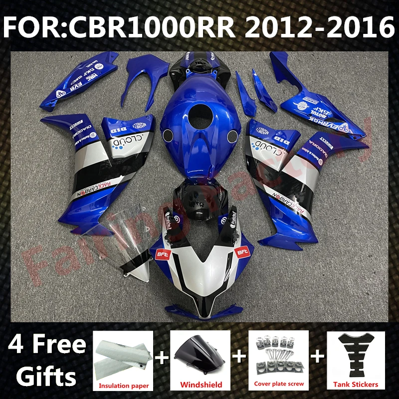 

Новый комплект обтекателей для мотоцикла ABS подходит для CBR1000RR CBR1000 CBR 1000RR 2012 2013 2014 2015 2016 комплекты обтекателей синий черный