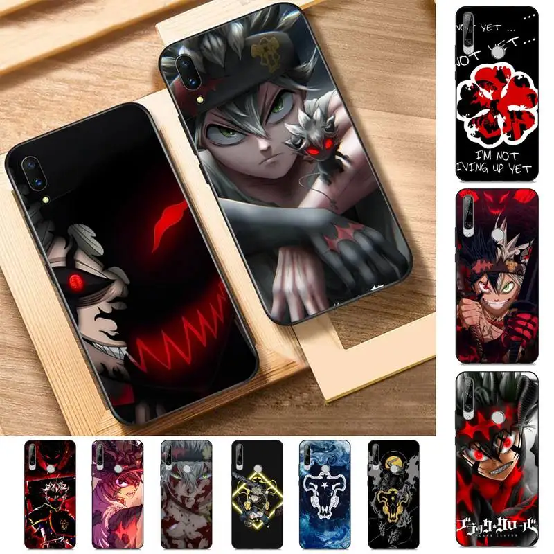 

Anime Black Clover Phone Case for Huawei Y 6 9 7 5 8s prime 2019 2018 enjoy 7 plus