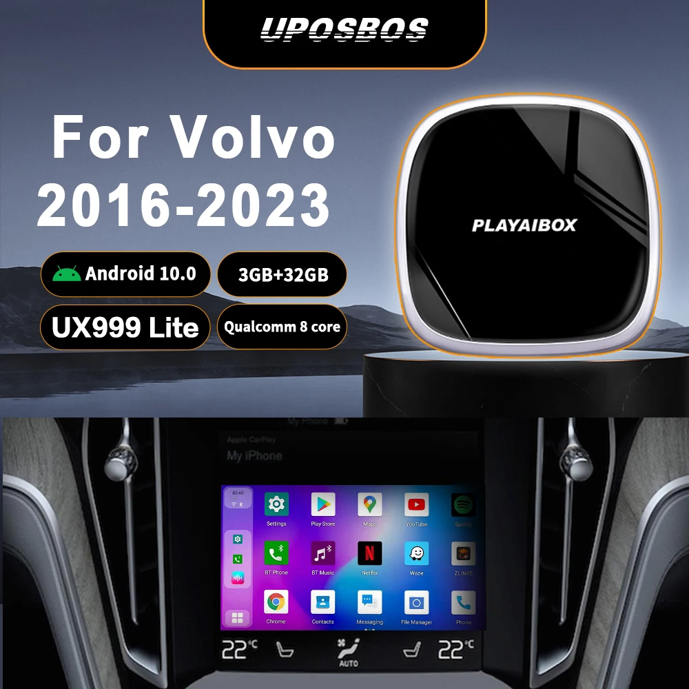 

ТВ-приставка Автомобильная UX999 Lite, Android 2022, 10 беспроводных систем
