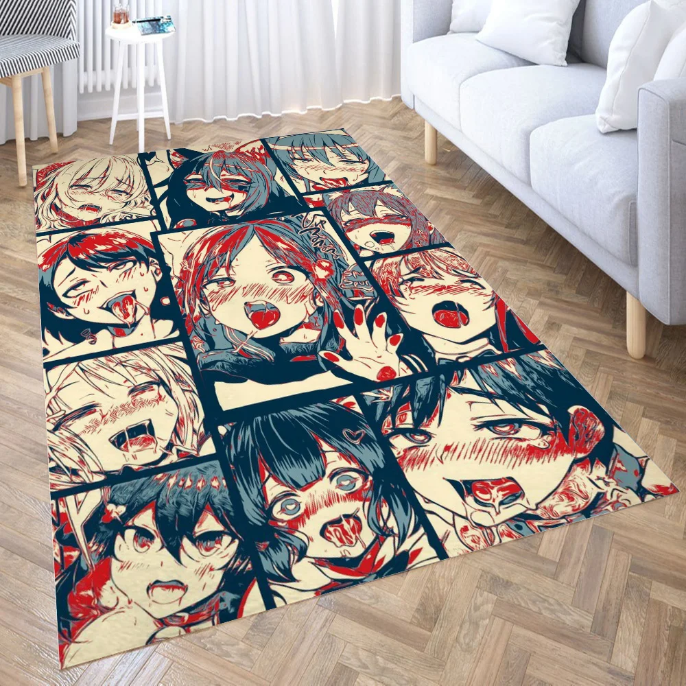 Толстый ковер Ahegao с возвратом для гостиной плюшевый детская кровать Детские
