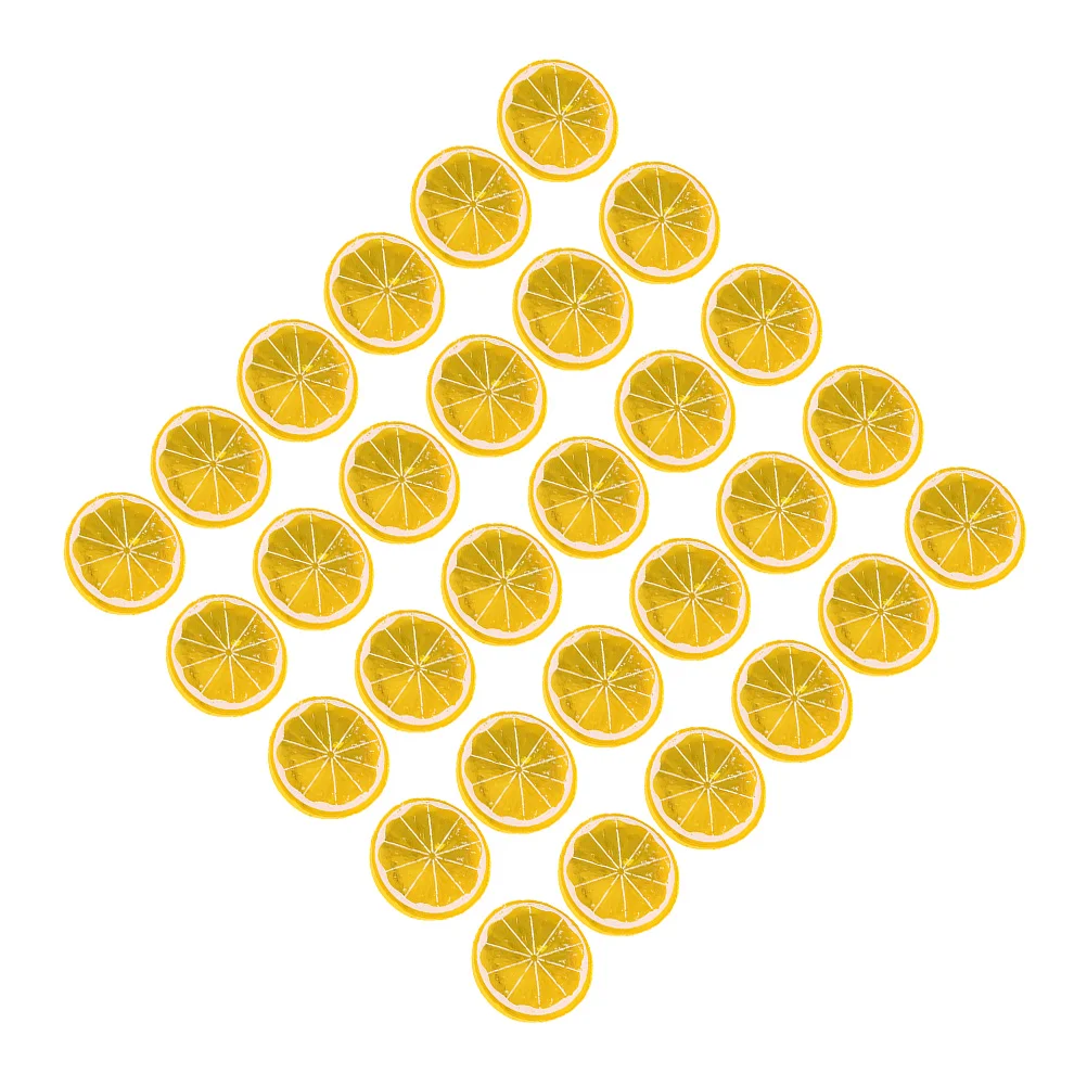 

Lemon Slices Artificial Fake Fruit Simulation Kitchenslice Model Lemons Faux Decorations Party Pretend Centerpieces Tableprops