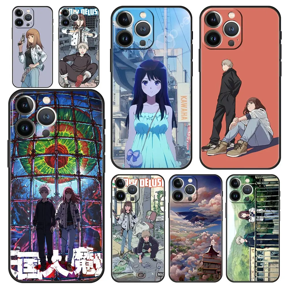 

Heavenly Delusion Luxury Soft Phone Case For iPhone 13 Mini 14 12 11 Pro MAX XR X SE XS 7 8 Plus Silicone Black Protection Cover