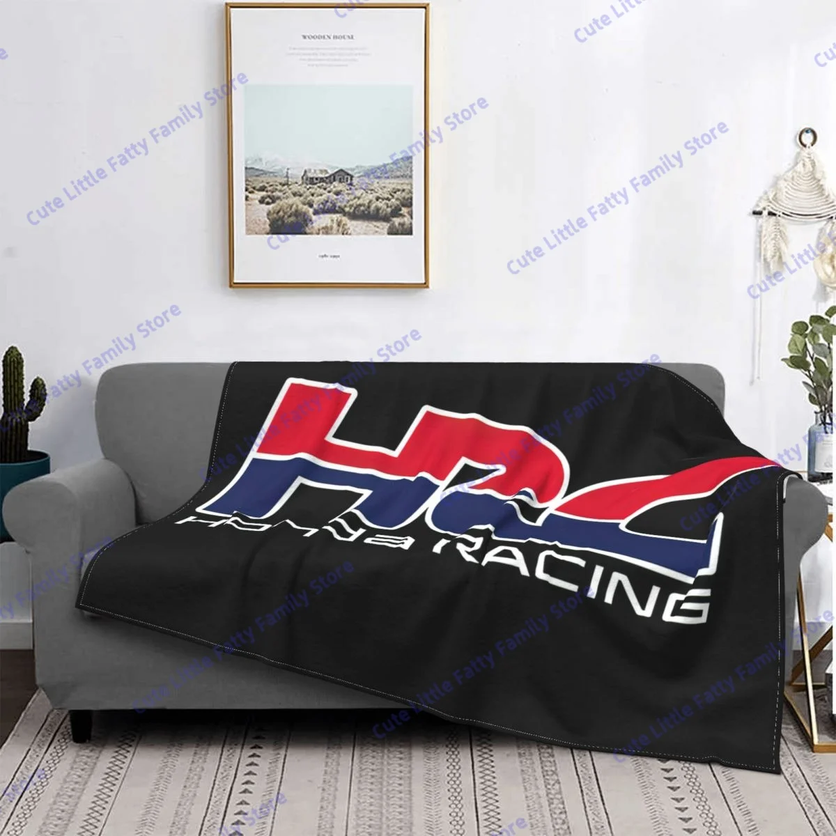 

3D HRC Printed Soft Plush Blanket,Flannel Blanket Throw Blanket for Living Room Bedroom Bed Sofa Picnic Kids